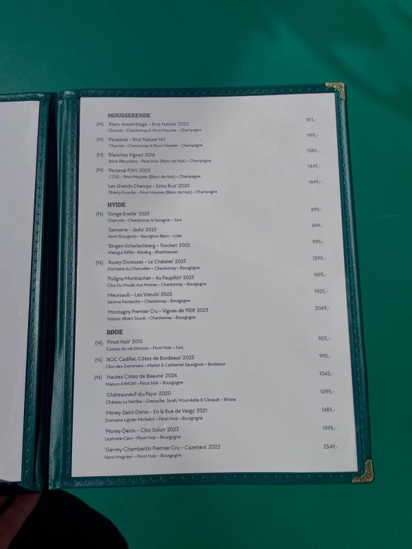 Photo is a menu